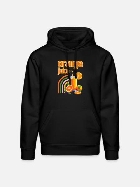 Orange Juice - Stanley/Stella DRUMMER Unisex Organic Hoodie - black