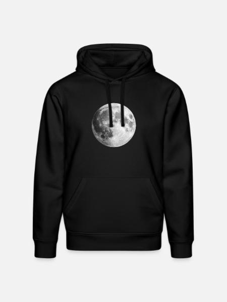 Full Moon Gift Idea - Stanley/Stella DRUMMER Unisex Organic Hoodie - black