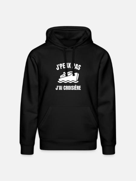 croisière, faire une croisière - Sweat à capuche bio DRUMMER Stanley/Stella Unisexe - noir