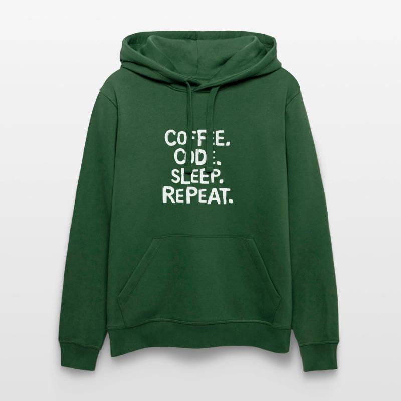 Coffee Code Sleep - Répéter le travail du programmeur Sweat à capuche bio DRUMMER Stanley/Stella Unisexe