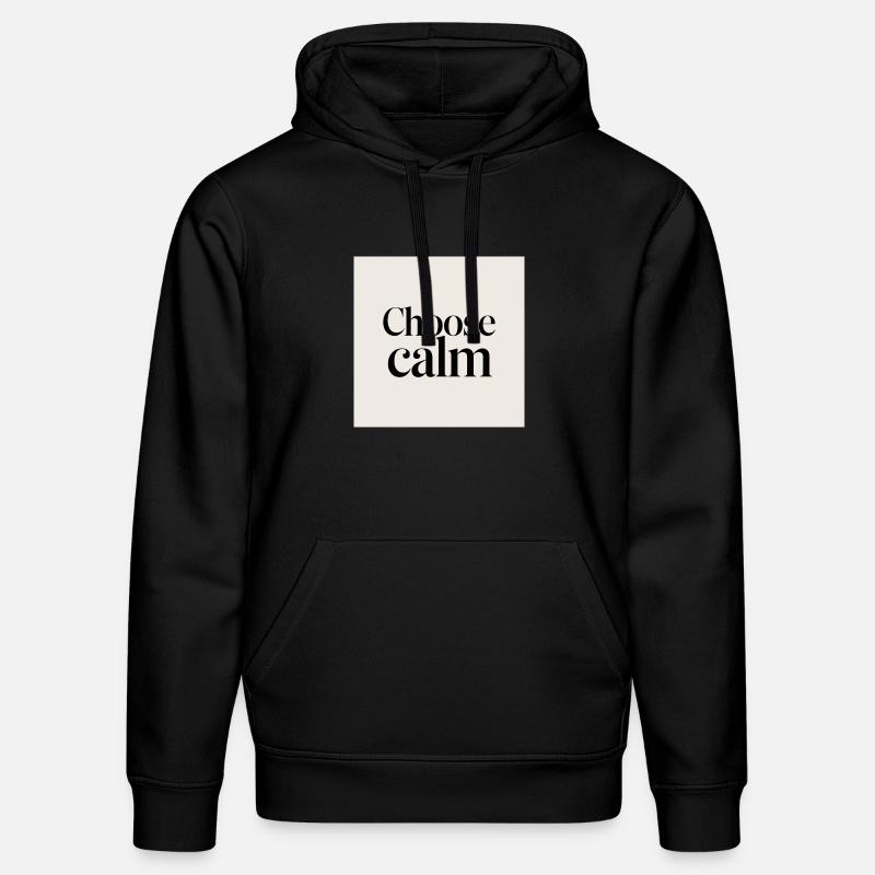 Choisir le calme - Sweat à capuche bio DRUMMER Stanley/Stella Unisexe - noir
