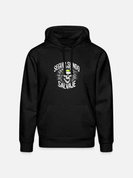 Wilder Pfad im Schädel - Stanley/Stella Unisex Bio-Hoodie DRUMMER  - Schwarz
