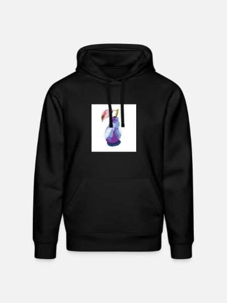Pear in Pastels Abstract - Stanley/Stella DRUMMER Unisex Organic Hoodie - black
