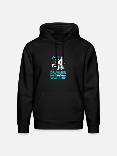 Drumsticks Drums Drummers - Stanley/Stella DRUMMER Unisex Organic Hoodie - black