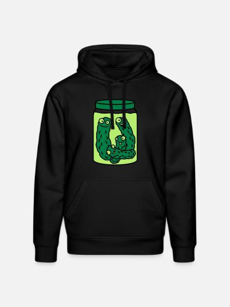 Funny Cucumber Preserving Jar - Stanley/Stella DRUMMER Unisex Organic Hoodie - black
