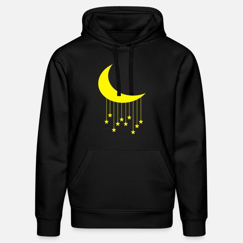 Lune et étoiles - Sweat à capuche bio DRUMMER Stanley/Stella Unisexe - noir