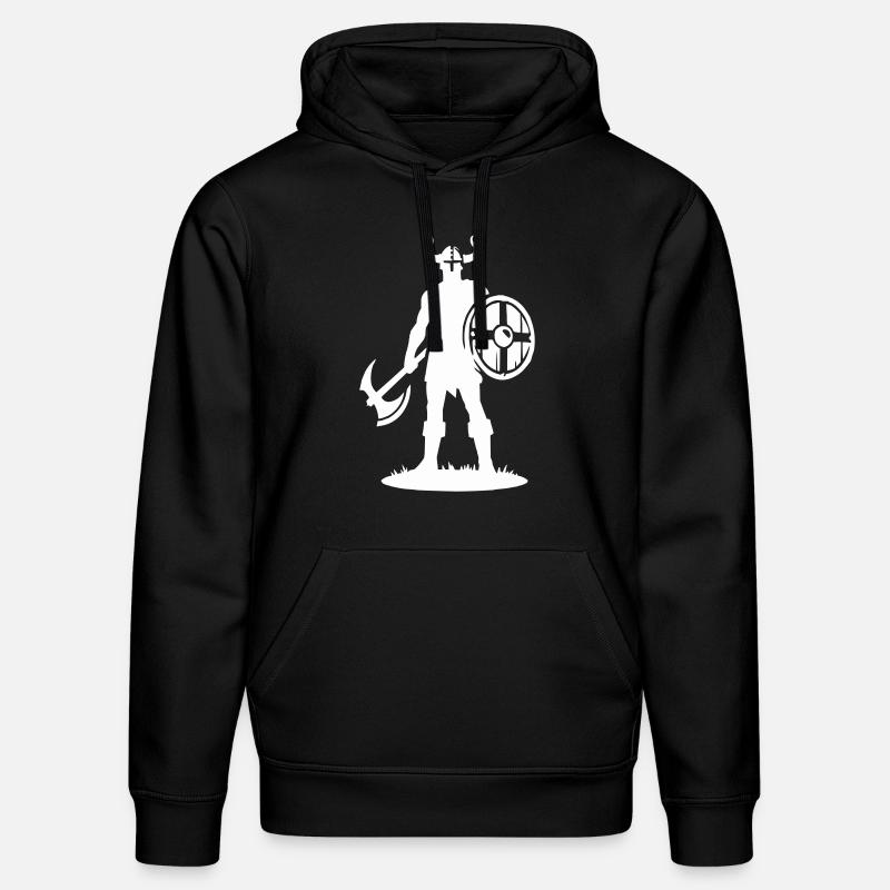 wikinger warrior - Stanley/Stella Unisex Bio-Hoodie DRUMMER  - Schwarz