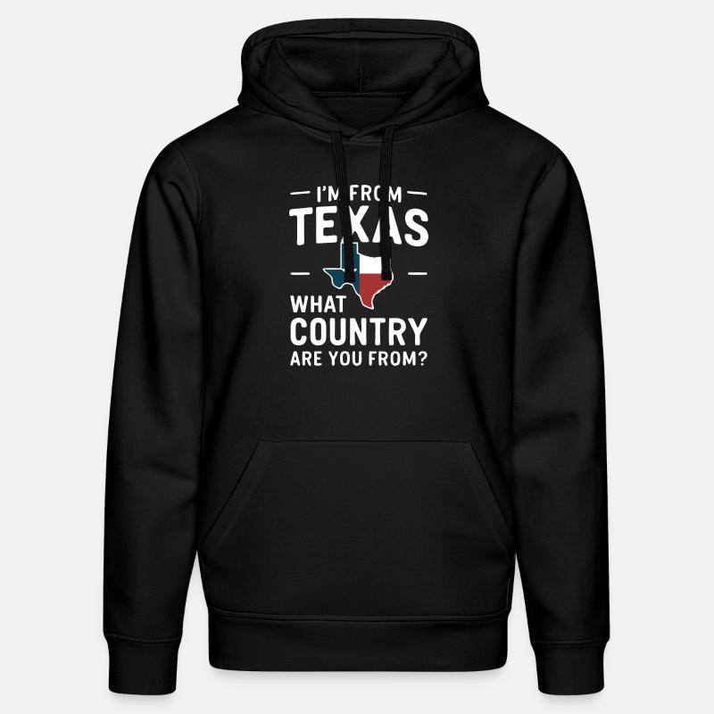 État du Texas Texans Texas - Sweat à capuche bio DRUMMER Stanley/Stella Unisexe - noir