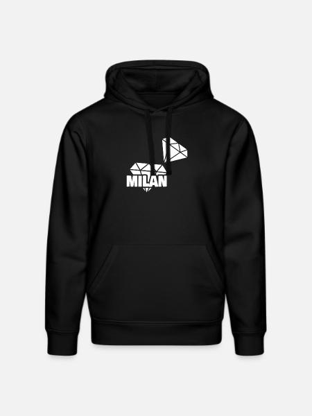 Milan as precious - Stanley/Stella DRUMMER Unisex Organic Hoodie - black