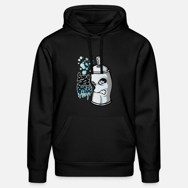 Spray and graffiti - Sweat à capuche bio DRUMMER Stanley/Stella Unisexe - noir