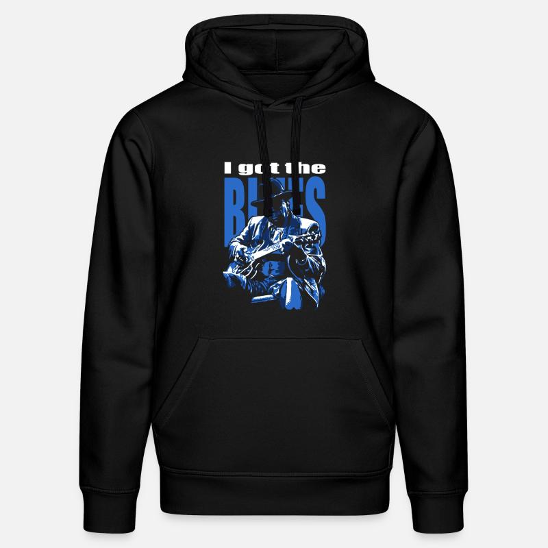 I got the blues - Sweat à capuche bio DRUMMER Stanley/Stella Unisexe - noir