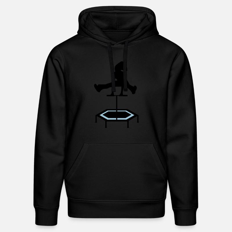trampoline sauteuse cadeau saut sautant - Sweat à capuche bio DRUMMER Stanley/Stella Unisexe - noir