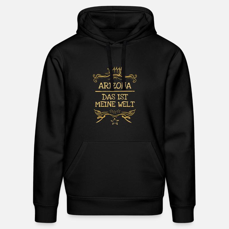 Arizona als Maedchenname - Stanley/Stella Unisex Bio-Hoodie DRUMMER  - Schwarz