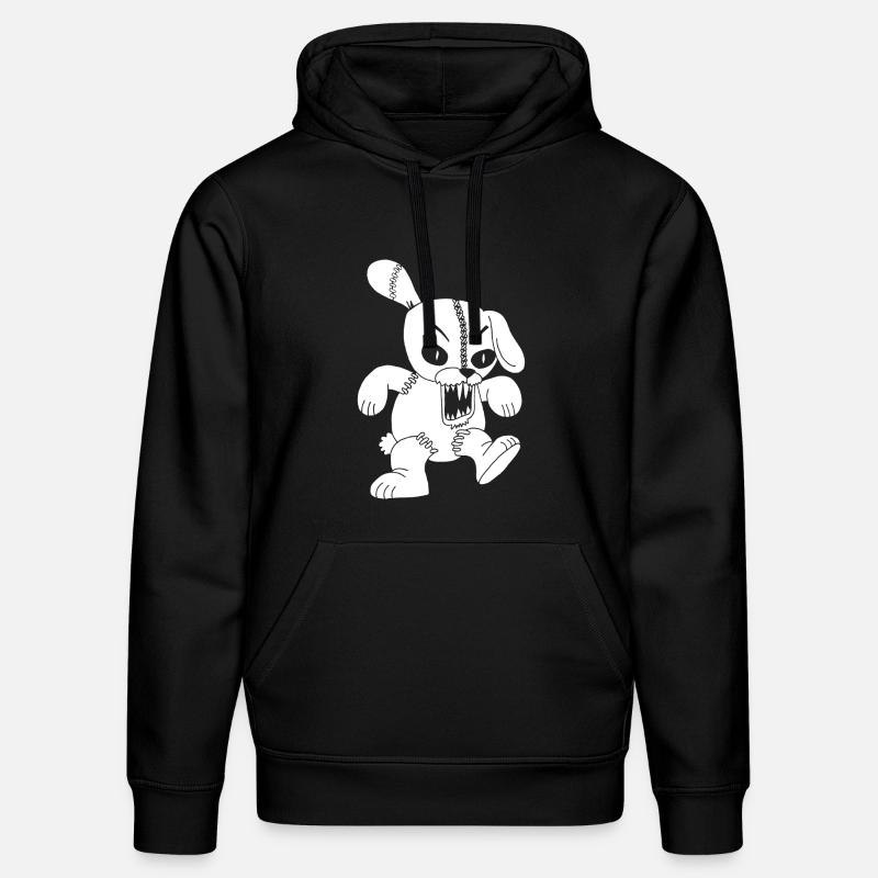 Lapin blanc monstrueux - Sweat à capuche bio DRUMMER Stanley/Stella Unisexe - noir