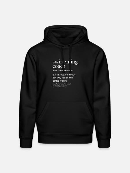Schwimmtrainer-Definition Lustige Typografie - Stanley/Stella Unisex Bio-Hoodie DRUMMER - Schwarz