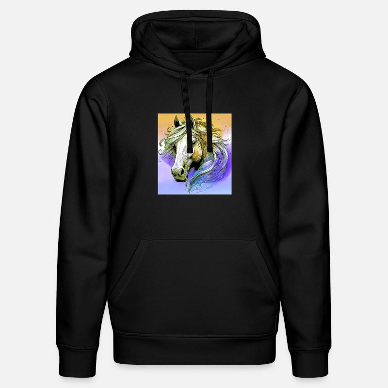 cheval - Sweat à capuche bio DRUMMER Stanley/Stella Unisexe - noir