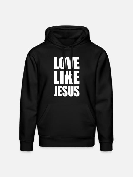 Love like jesus - Stanley/Stella DRUMMER Unisex Organic Hoodie - black