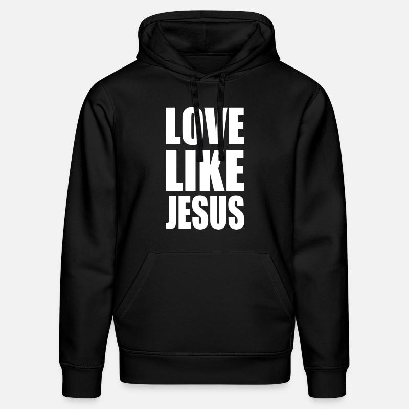 Love like jesus - Sweat à capuche bio DRUMMER Stanley/Stella Unisexe - noir