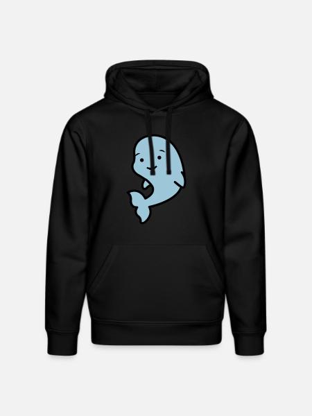 suesser_delfin_02 - Stanley/Stella Unisex Bio-Hoodie DRUMMER  - Schwarz
