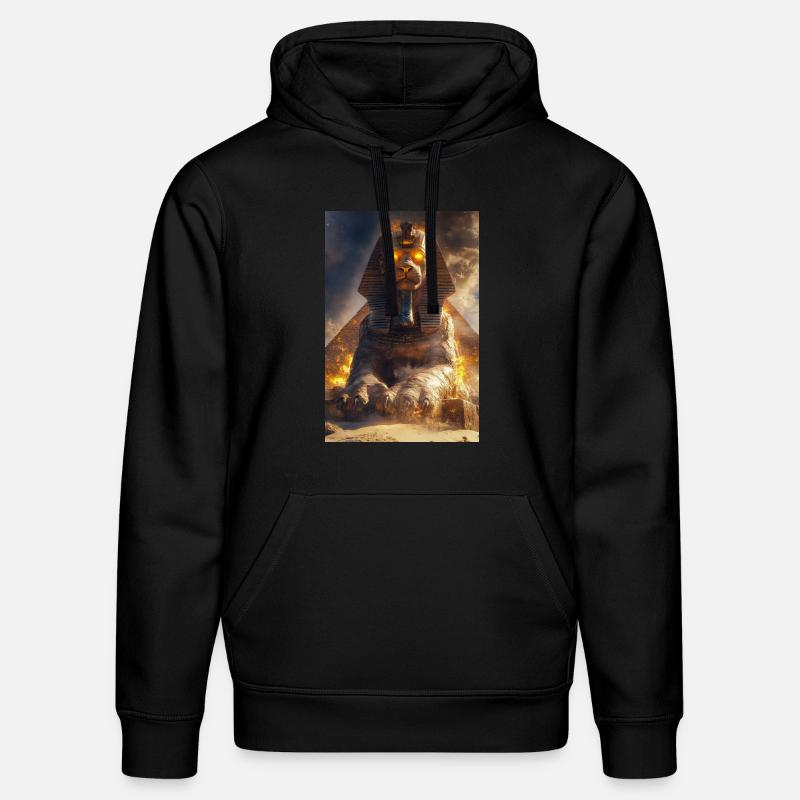 Sphinx de feu éveillé - Sweat à capuche bio DRUMMER Stanley/Stella Unisexe - noir