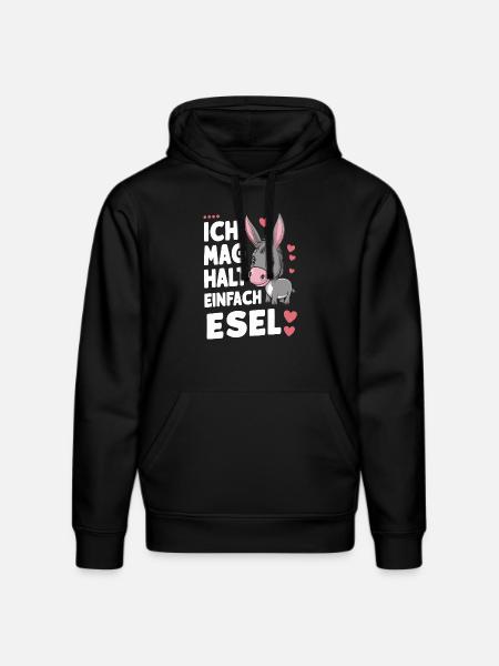 Donkey Donkey Mule Muli - Stanley/Stella DRUMMER Unisex Organic Hoodie - black