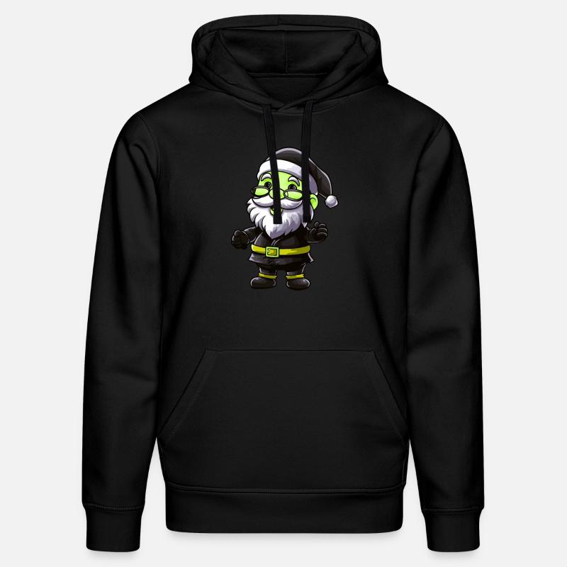 Weihnachtsmann Comic - Stanley/Stella Unisex Bio-Hoodie DRUMMER - Schwarz
