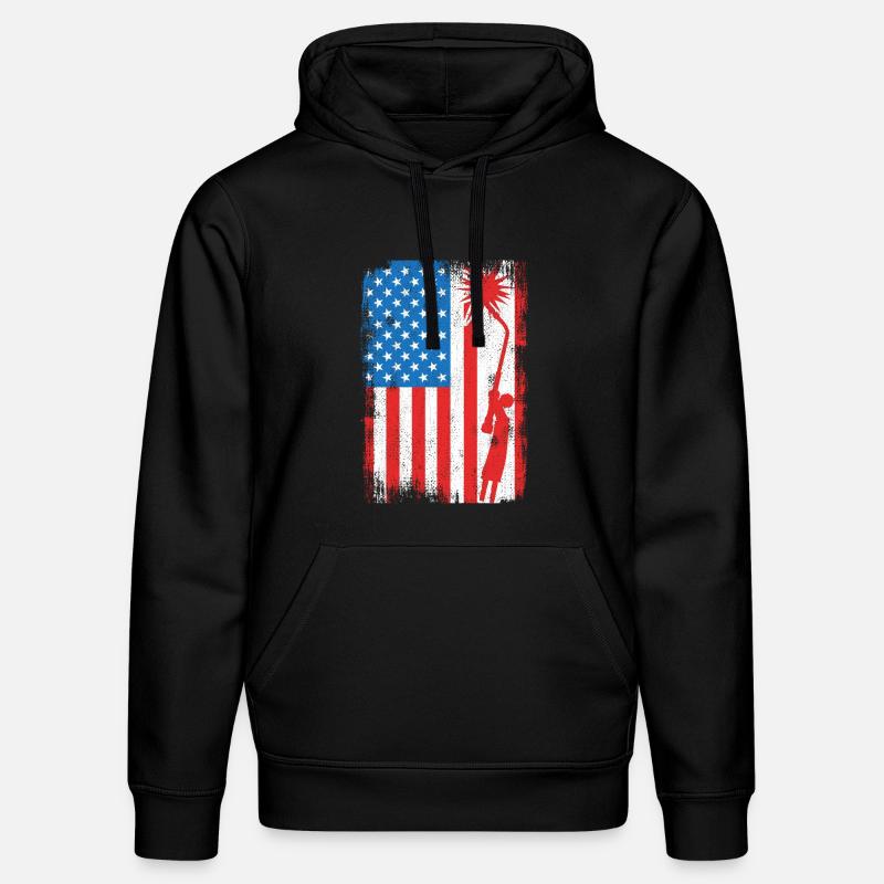 Drapeau de soudage des États-Unis - Sweat à capuche bio DRUMMER Stanley/Stella Unisexe - noir