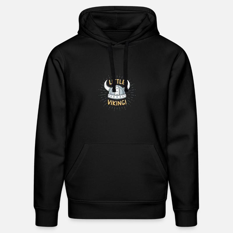 Kleiner Wikingerhelm - Stanley/Stella Unisex Bio-Hoodie DRUMMER  - Schwarz