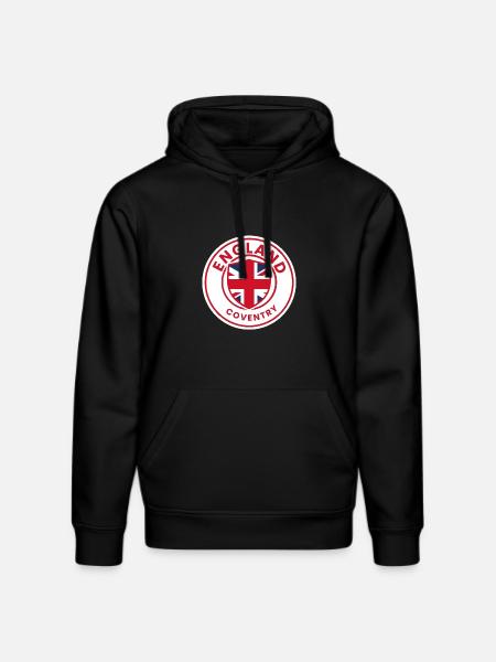 Coventry Shield with Union Jack - Stanley/Stella DRUMMER Unisex Organic Hoodie - black