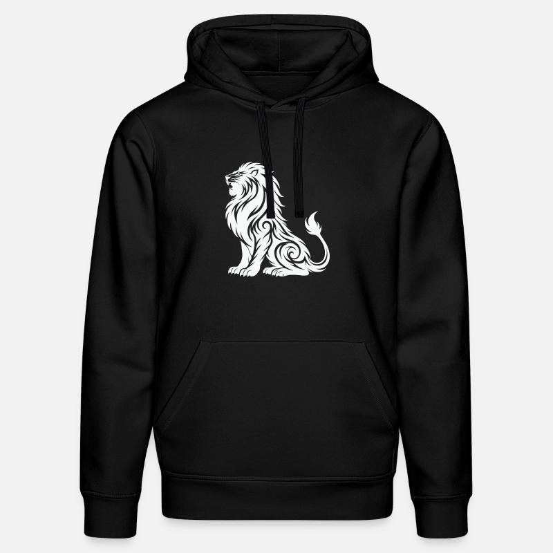 Tribal Lion Silhouette - Sweat à capuche bio DRUMMER Stanley/Stella Unisexe - noir