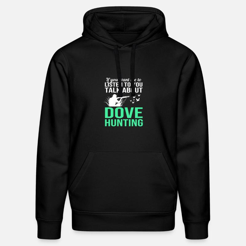 Taube Taubenjagd Jagd Jäger - Stanley/Stella Unisex Bio-Hoodie DRUMMER  - Schwarz