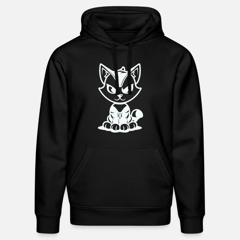 katze - Stanley/Stella Unisex Bio-Hoodie DRUMMER  - Schwarz