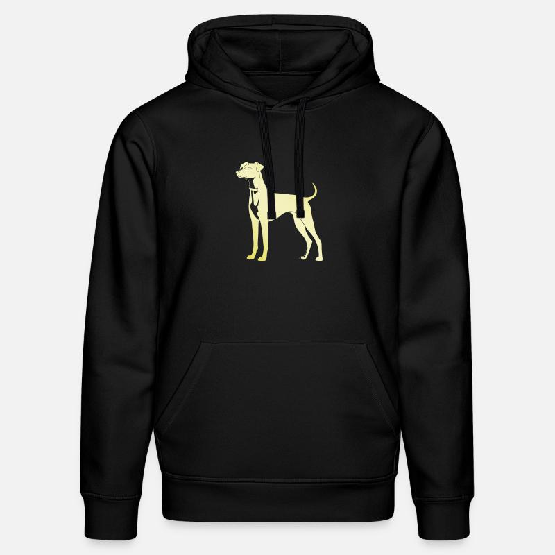 Silhouette de chien whippet - Sweat à capuche bio DRUMMER Stanley/Stella Unisexe - noir