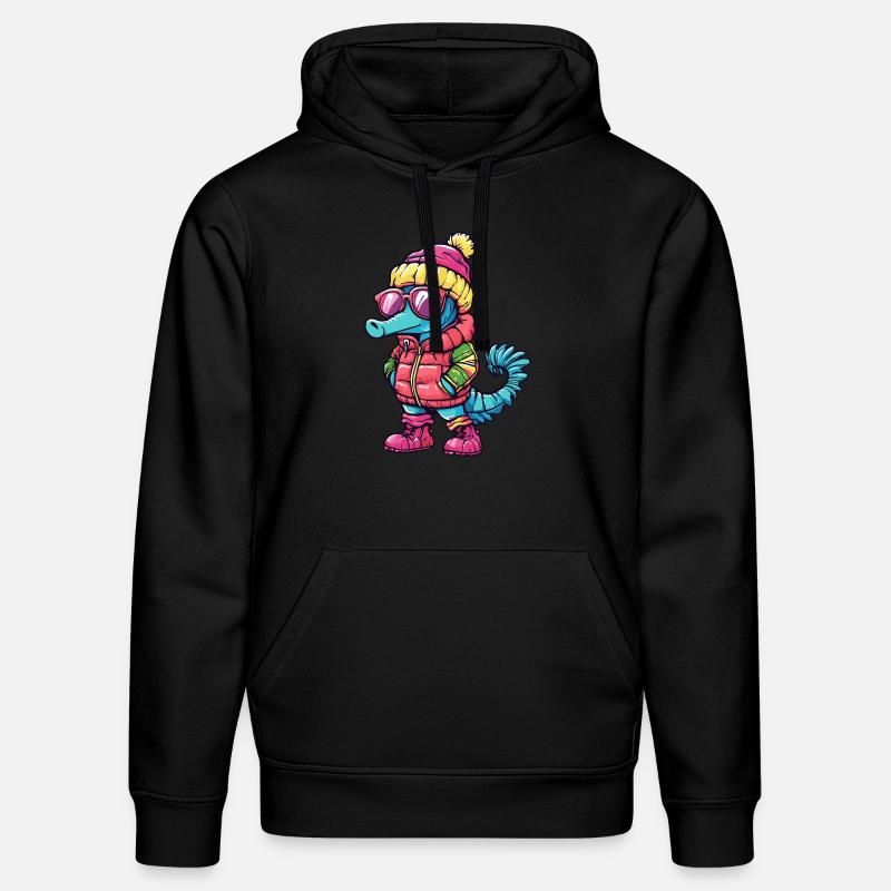 Hippocampe Bande dessinée cool - Sweat à capuche bio DRUMMER Stanley/Stella Unisexe - noir