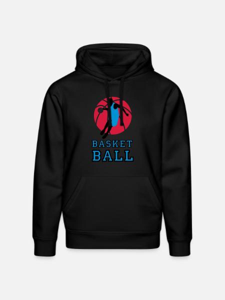 basketball_072011_p_3c - Stanley/Stella DRUMMER Unisex Organic Hoodie - black