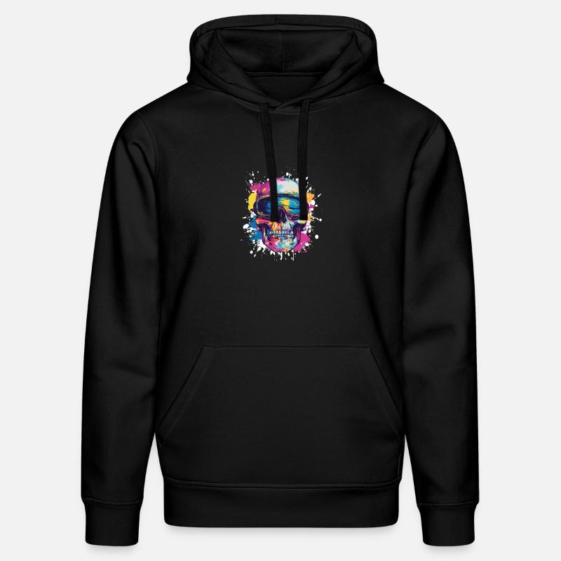 Ski Ski Masques Skull - Sweat à capuche bio DRUMMER Stanley/Stella Unisexe - noir