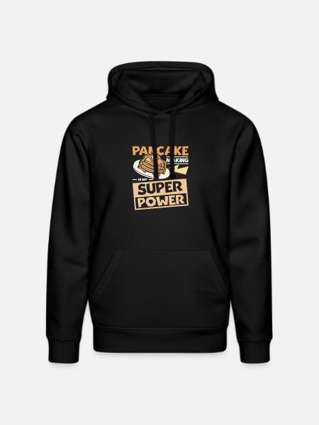 Pancake making is my superpower - Stanley/Stella DRUMMER Unisex Organic Hoodie - black