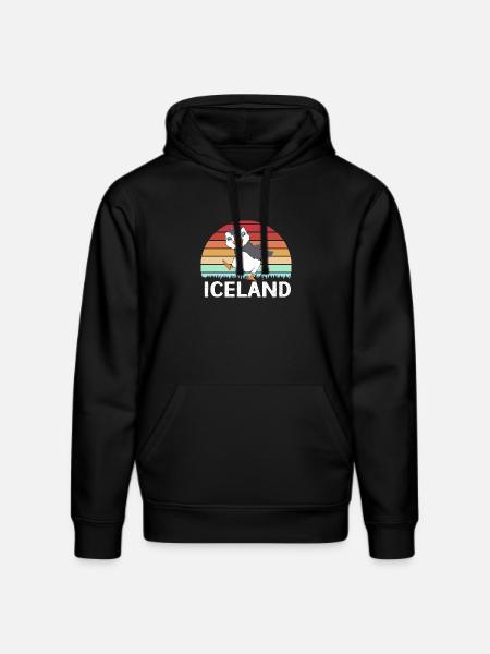 Papageientaucher Puffin - Stanley/Stella DRUMMER Unisex Organic Hoodie - black