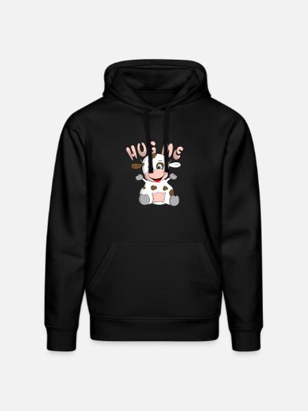 Hug me Kuh - Stanley/Stella Unisex Bio-Hoodie DRUMMER - Schwarz