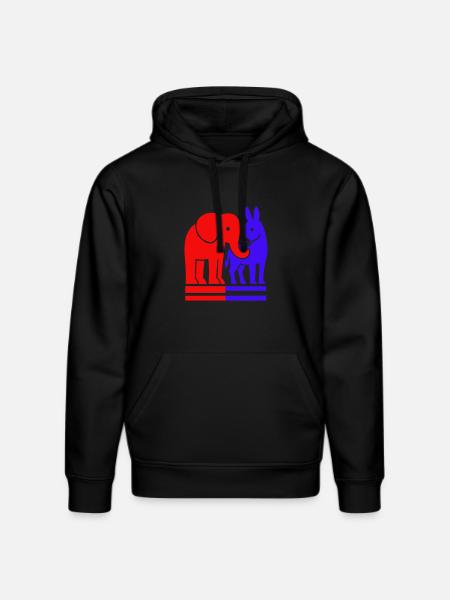 Elephant and Donkey USA - Stanley/Stella DRUMMER Unisex Organic Hoodie - black