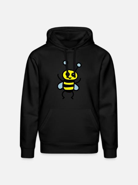 Cute Bee 3 - Stanley/Stella DRUMMER Unisex Organic Hoodie - black