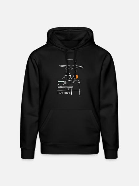 Espressionist - Espresso - Coffee Drink - Stanley/Stella DRUMMER Unisex Organic Hoodie - black