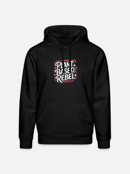Vegetarian Vegan Veggie Vegetarian - Stanley/Stella DRUMMER Unisex Organic Hoodie - black