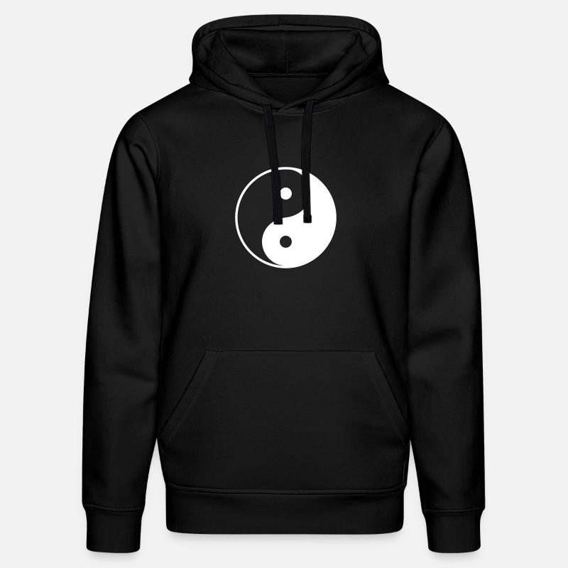 Yin Yang - Sweat à capuche bio DRUMMER Stanley/Stella Unisexe - noir