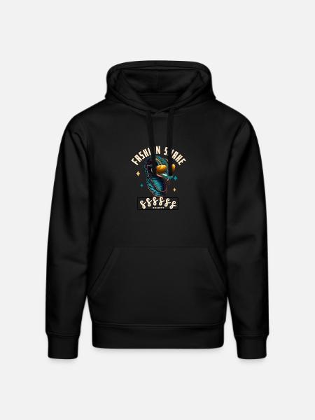 Serpent Glam Couture - Stanley/Stella DRUMMER Unisex Organic Hoodie - black