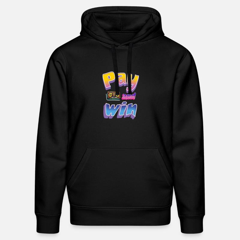 Jouez et gagnez Design rétro - Sweat à capuche bio DRUMMER Stanley/Stella Unisexe - noir