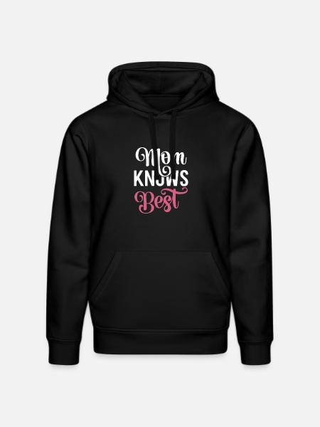 My mom knows best. - Stanley/Stella DRUMMER Unisex Organic Hoodie - black