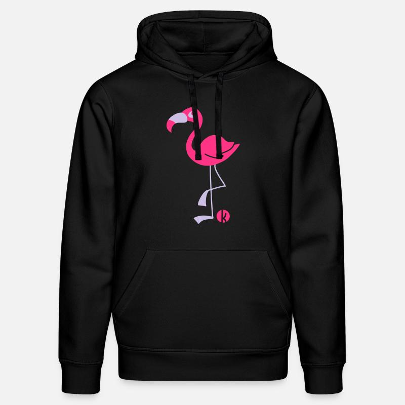 Flamingo (2c) - Sweat à capuche bio DRUMMER Stanley/Stella Unisexe - noir