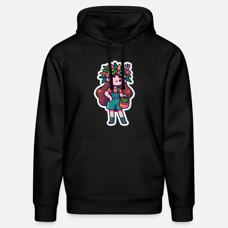 DAME DES PLANTES - Sweat à capuche bio DRUMMER Stanley/Stella Unisexe - noir