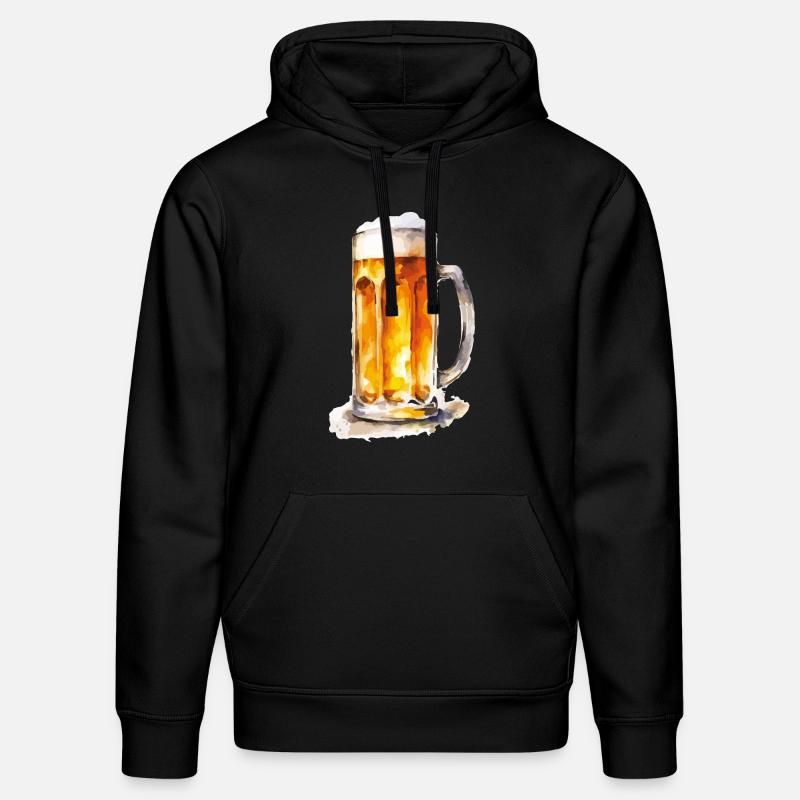Bière 1 - Sweat à capuche bio DRUMMER Stanley/Stella Unisexe - noir